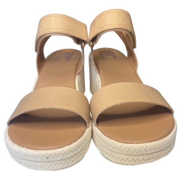 Sorel Cameron Flatform Wedge Sandal Beige Size 10 - Picture 9 of 12
